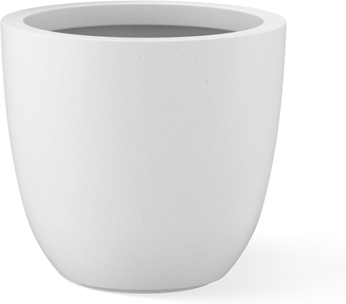 Kante 8.9" H x 10" W Small Concrete Planter, Compact Desktop Plant Pot with Drainage Hole & Rubber Plug – Lightweight Breathable Cement Container for Succulents, Cactus, Herbs, Indoor Outdoor, Gift