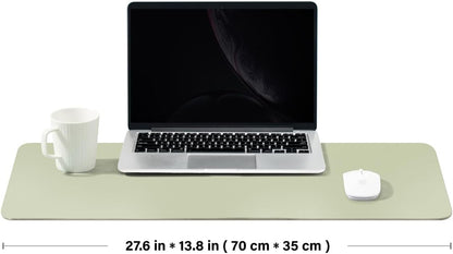 Large Cork Desk Mat - 47.2"x 17" Desk Pad for Office and Home - Ideal for Large Mouse Pad and Desk Mats on Top of Desks(Dark Green)