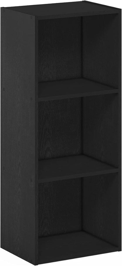 Furinno PASIR Book Shelf, 2-Tier Modern Bookshelf, Open Shelves Bookcase 9 x 12 x 21, Easy Assembly, for Living Room, Bedroom, Home Office, White