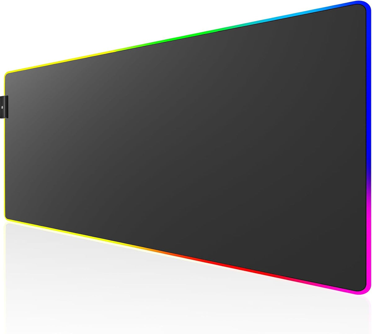 KTRIO Large Gaming Mouse Pad Desk Mat for Gamer, 31.5" x 11.8", Black, XL | Extended Size Design, Superior Micro-Weave Cloth, Non-Slip Rubber Base, Durable Stitched Edges, Water-Resistant Coating
