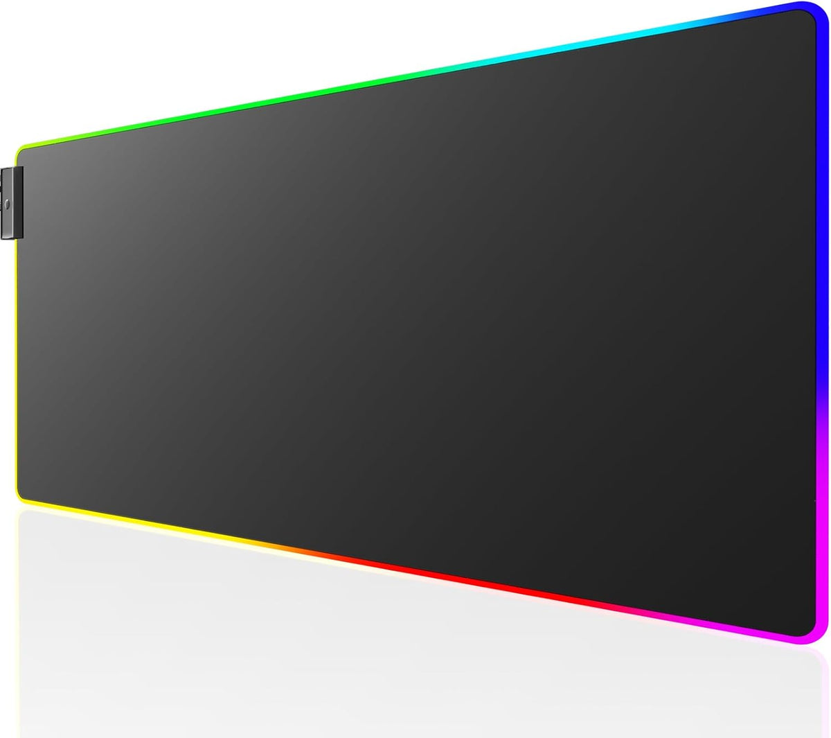 KTRIO Large Gaming Mouse Pad Desk Mat for Gamer, 31.5" x 11.8", Black, XL | Extended Size Design, Superior Micro-Weave Cloth, Non-Slip Rubber Base, Durable Stitched Edges, Water-Resistant Coating