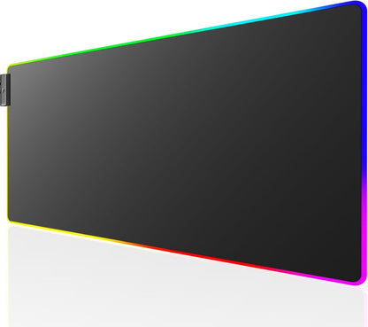 KTRIO Large Gaming Mouse Pad Desk Mat for Gamer, 31.5" x 11.8", Black, XL | Extended Size Design, Superior Micro-Weave Cloth, Non-Slip Rubber Base, Durable Stitched Edges, Water-Resistant Coating