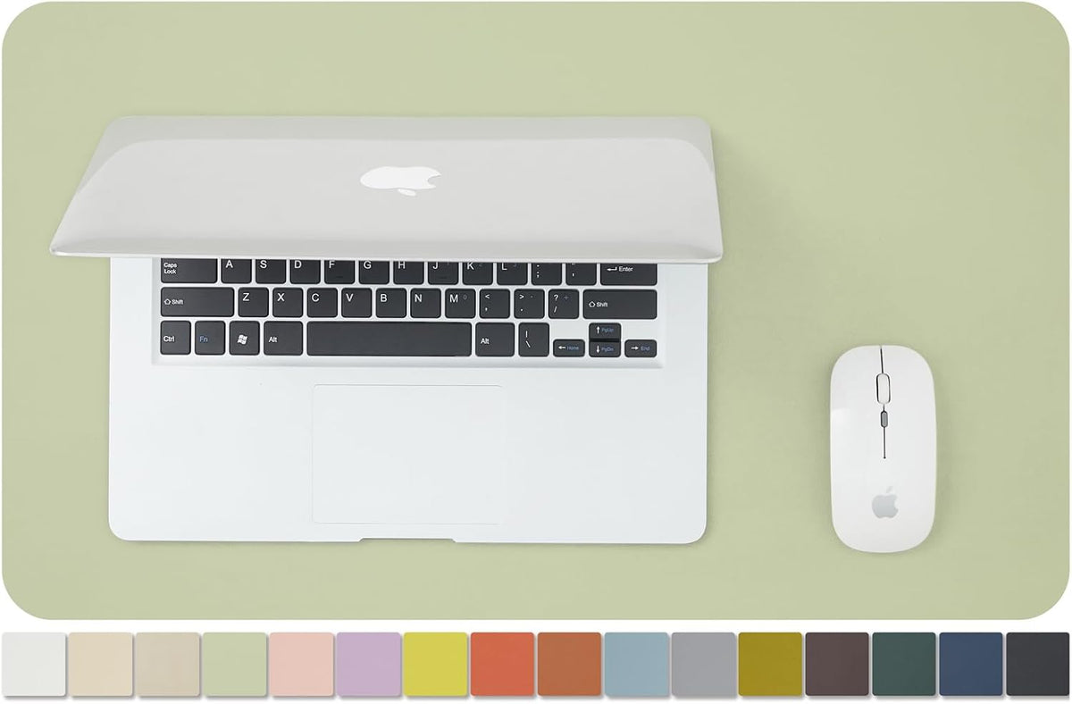 HOMIEAZICOZI Leather Desk Mat - Non-Slip PU Desk Pad for Office and Home - Desk Organization and Accessories - Ideal for Large Mouse Pad and Desk Mats on Top of Desks (Black,36''x 17'') (DPD-B-L)