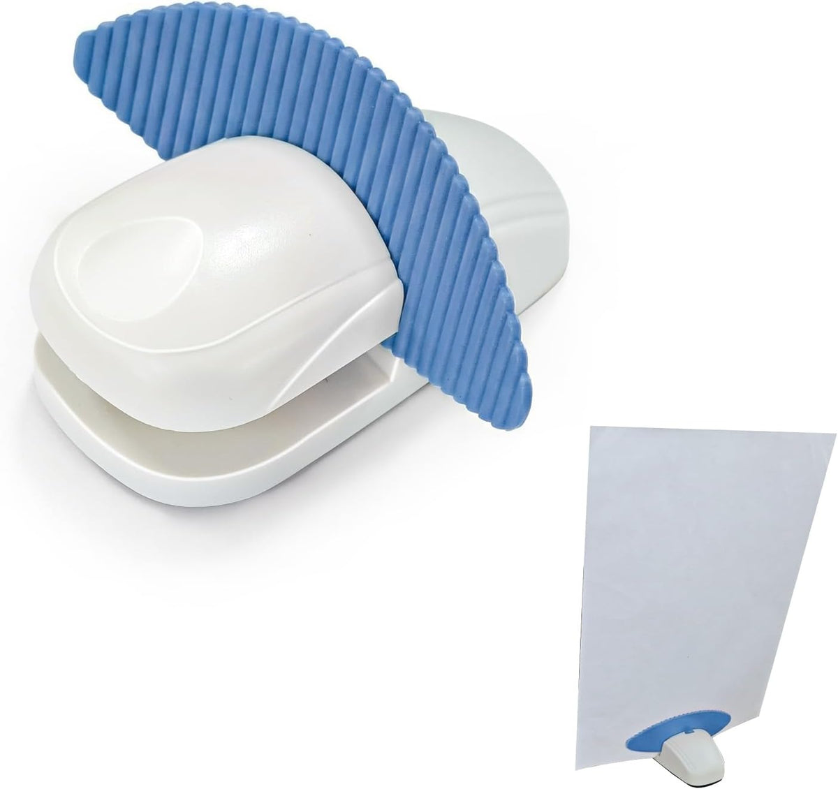 Paper Holder for Typing, White Typing Stand Document Holder with Weighted Base and Clip, Compact Paper Stand for Desk When Typing, Copy Holder for Notes, Forms and Office Work