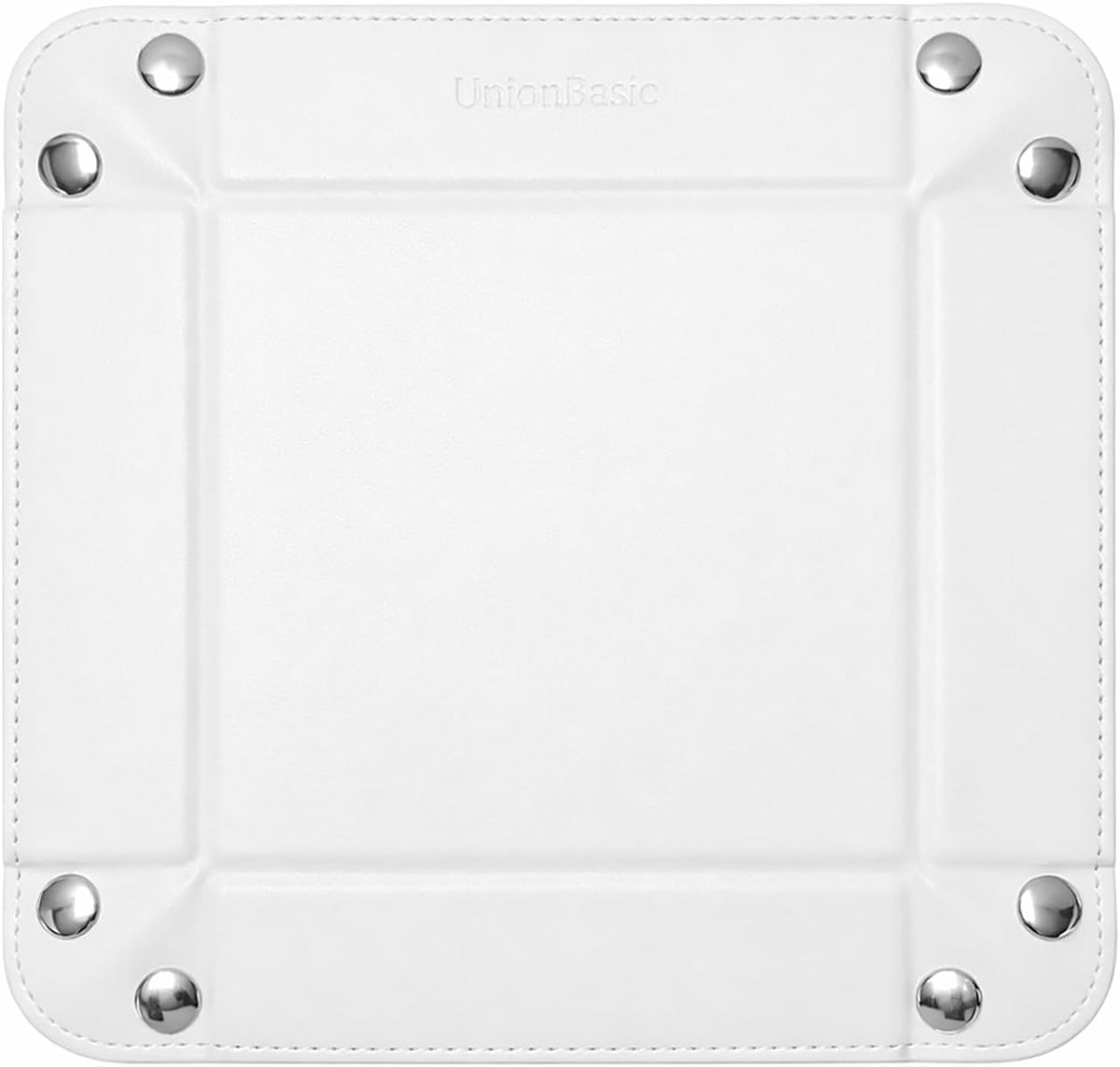 UnionBasic Small Valet Tray, Jewelry Tray for Rings Watches Earrings, Entryway Catchall Caddy for Coins Keys Change, Nightstand Bedside Valet Holder, Trays for Electronic Gadgets, Beige - Colors B