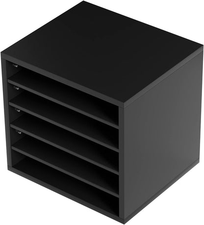 VEVOR Literature Organizers, 12 Compartments Office Mailbox with Adjustable Shelves, Wood Literature Sorter 20.4x12x16.1 inches for Office, Home, Classroom, Mailrooms Organization, EPA Certified White