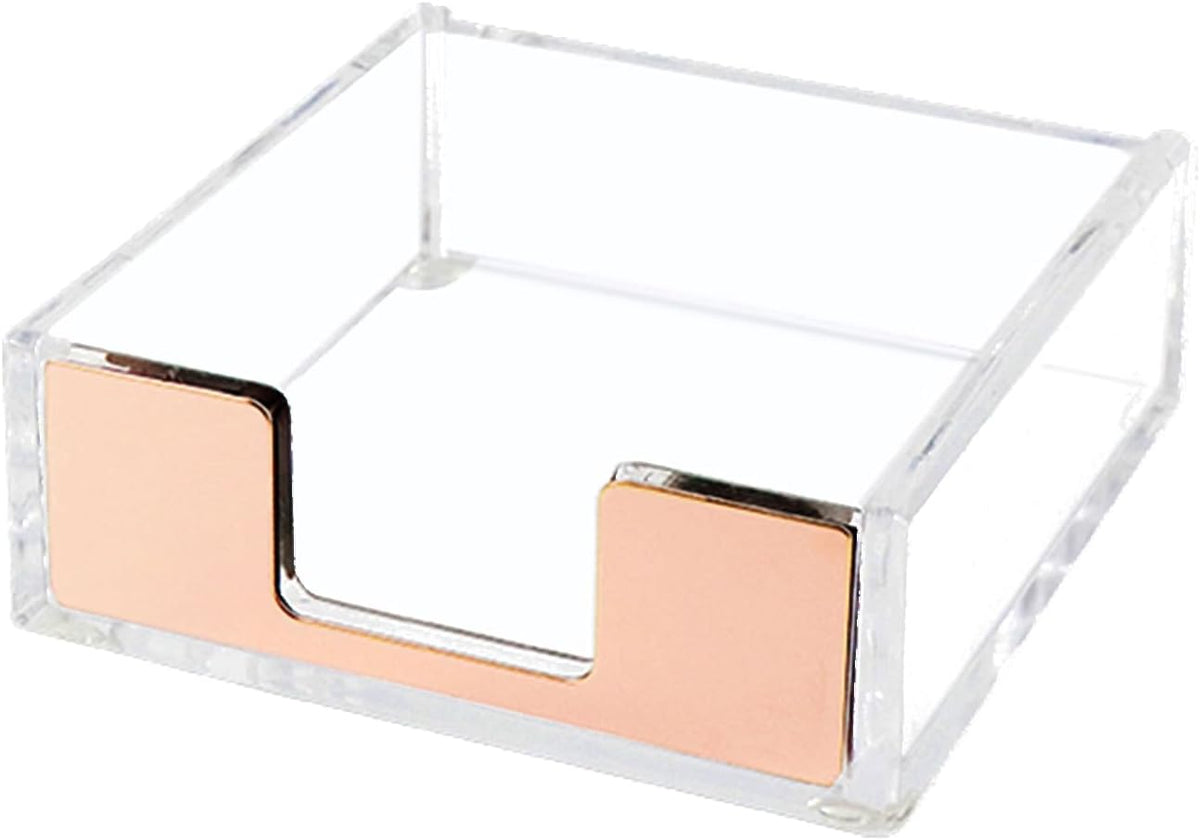 Gold Sticky Note Holder Memo Note Pad Holder Dispenser