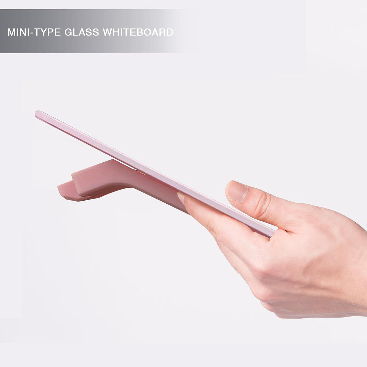 Small Glass Desktop Whiteboard Dry-Erase, Mini Pure Glass Whiteboard Stand