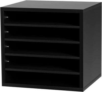 VEVOR Literature Organizers, 12 Compartments Office Mailbox with Adjustable Shelves, Wood Literature Sorter 20.4x12x16.1 inches for Office, Home, Classroom, Mailrooms Organization, EPA Certified White