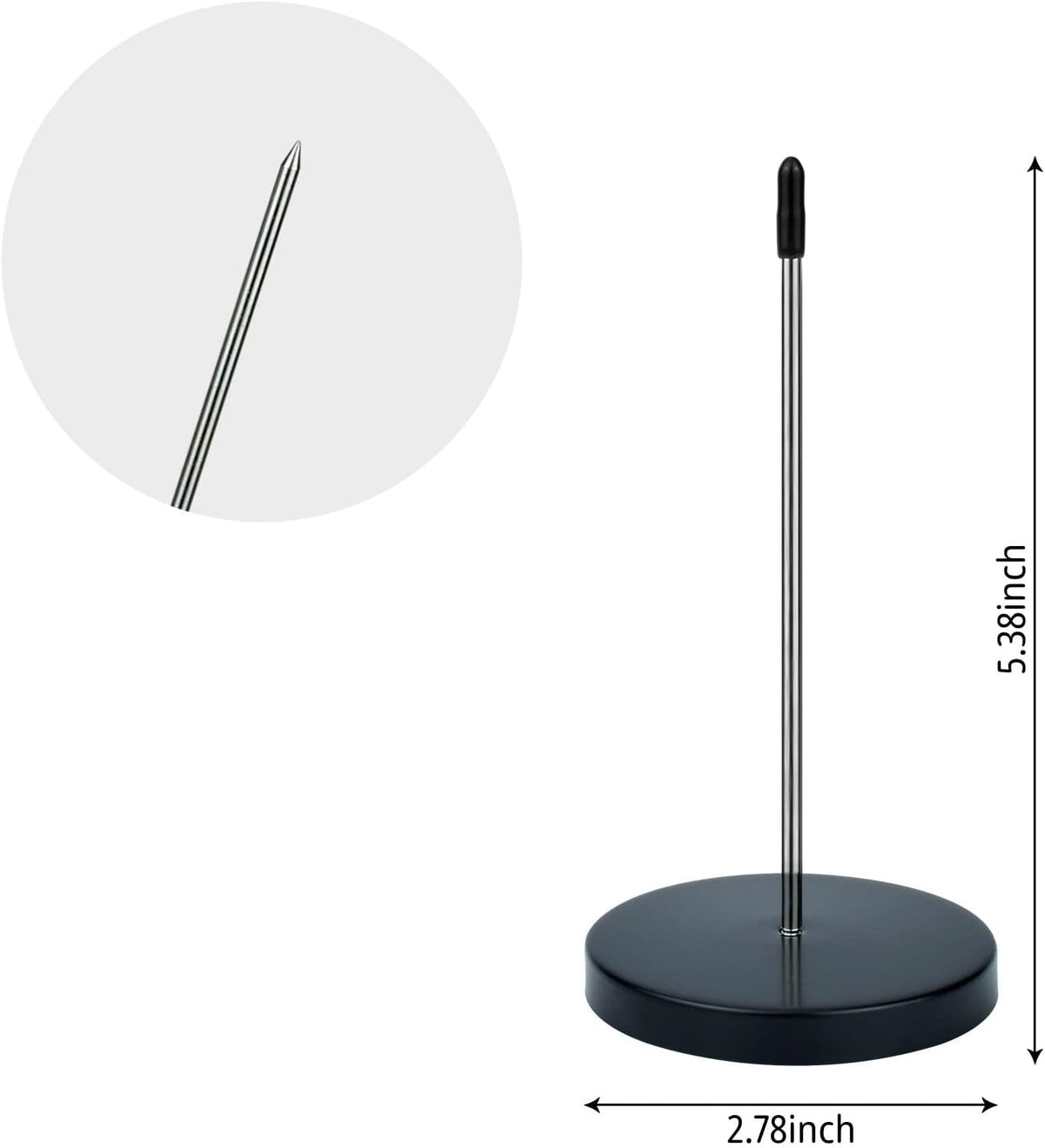 1 Pcs Ticket Spike, Receipt Spike Holder, Metal Bill Memo Holder for Restaurant, Kitchen, Office, Hotel (1)