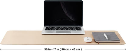 Large Cork Desk Mat - 47.2"x 17" Desk Pad for Office and Home - Ideal for Large Mouse Pad and Desk Mats on Top of Desks(Dark Green)