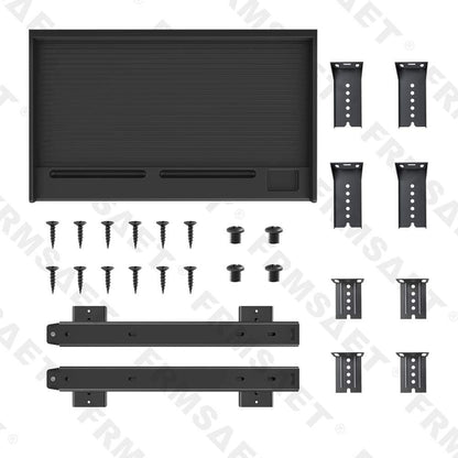 FRMSAET Office Furniture Accessories Keyboard Drawer Under Desk Multipurpose Tray with Adjustable Height Bracket-for Organize Keyboard,Tool,Pencil,Eraser (Large,Black)