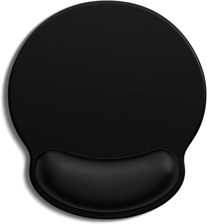 Ergonomic Mouse Pad with Wrist Rest, Comfortable Silicone Non-Slip Computer Pain Relief Gel Mouse Mat with Wrist Support for Gaming, Work, Office, Women & Men, Cute Pattern, Beige