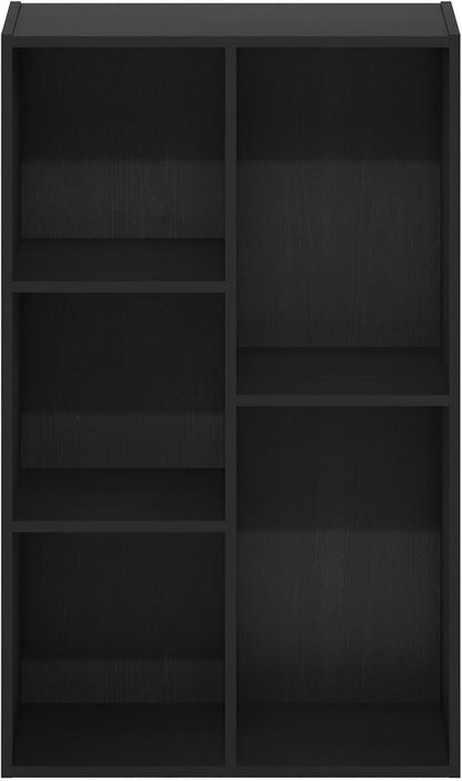 Furinno PASIR Book Shelf, 2-Tier Modern Bookshelf, Open Shelves Bookcase 9 x 12 x 21, Easy Assembly, for Living Room, Bedroom, Home Office, White