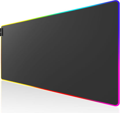 KTRIO Large Gaming Mouse Pad Desk Mat for Gamer, 31.5" x 11.8", Black, XL | Extended Size Design, Superior Micro-Weave Cloth, Non-Slip Rubber Base, Durable Stitched Edges, Water-Resistant Coating