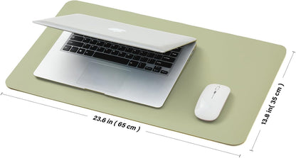 Large Cork Desk Mat - 47.2"x 17" Desk Pad for Office and Home - Ideal for Large Mouse Pad and Desk Mats on Top of Desks(Dark Green)