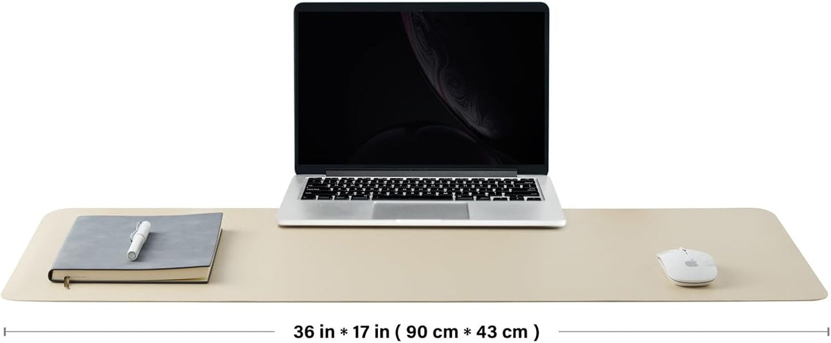 Large Cork Desk Mat - 47.2"x 17" Desk Pad for Office and Home - Ideal for Large Mouse Pad and Desk Mats on Top of Desks(Dark Green)