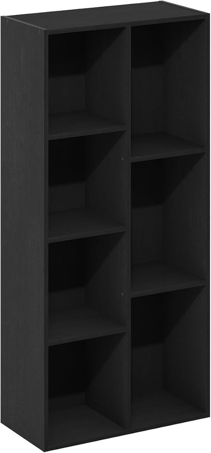 Furinno PASIR Book Shelf, 2-Tier Modern Bookshelf, Open Shelves Bookcase 9 x 12 x 21, Easy Assembly, for Living Room, Bedroom, Home Office, White