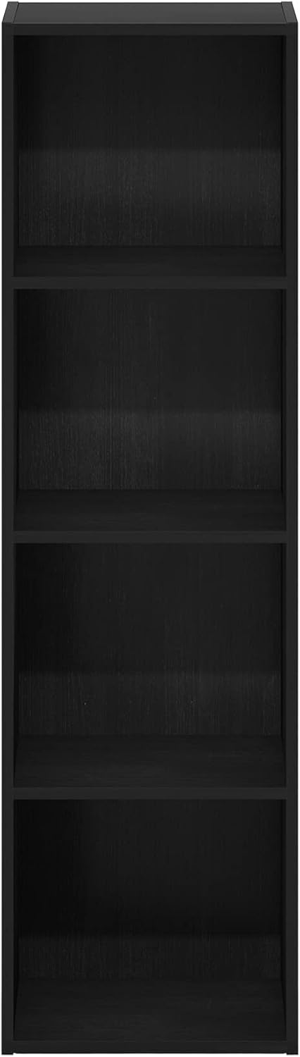 Furinno PASIR Book Shelf, 2-Tier Modern Bookshelf, Open Shelves Bookcase 9 x 12 x 21, Easy Assembly, for Living Room, Bedroom, Home Office, White