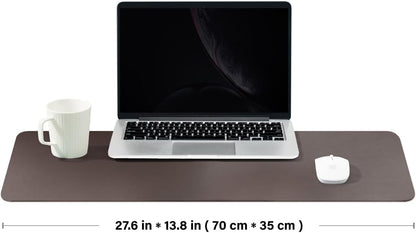 Large Cork Desk Mat - 47.2"x 17" Desk Pad for Office and Home - Ideal for Large Mouse Pad and Desk Mats on Top of Desks(Dark Green)