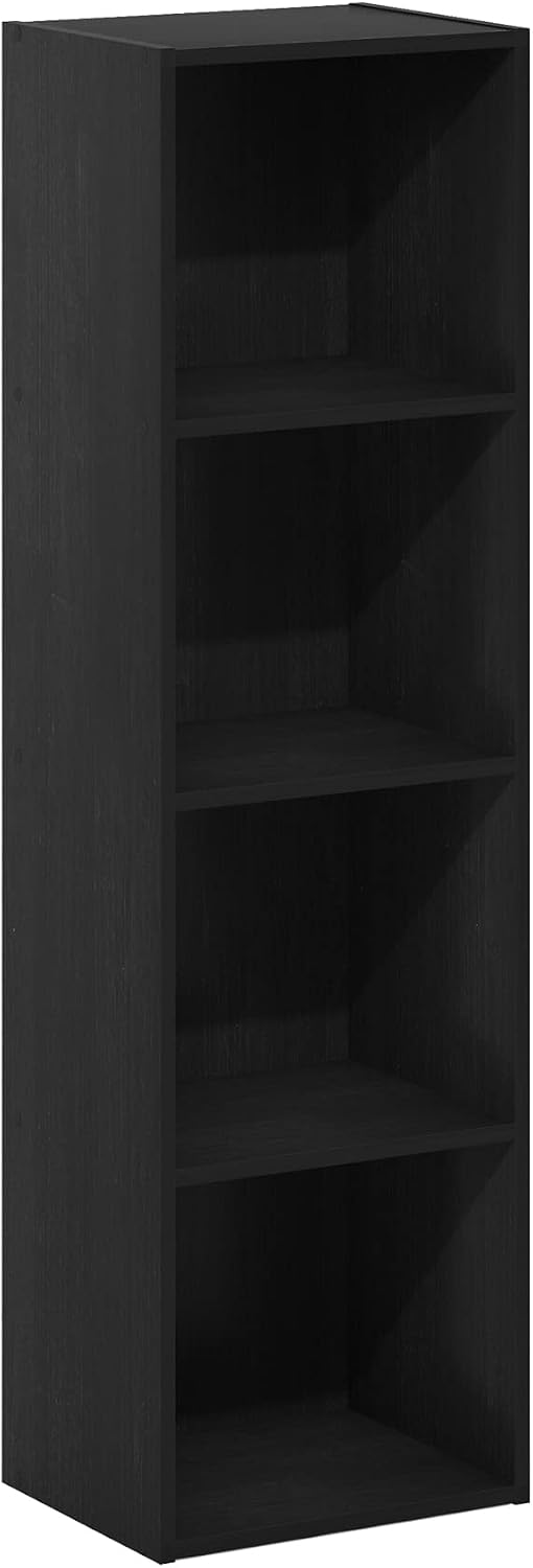 Furinno PASIR Book Shelf, 2-Tier Modern Bookshelf, Open Shelves Bookcase 9 x 12 x 21, Easy Assembly, for Living Room, Bedroom, Home Office, White