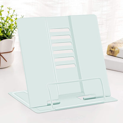 MSDADA Desk Book Stand Metal Reading Rest Book Holder Adjustable