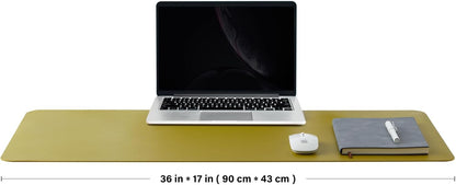 Large Cork Desk Mat - 47.2"x 17" Desk Pad for Office and Home - Ideal for Large Mouse Pad and Desk Mats on Top of Desks(Dark Green)