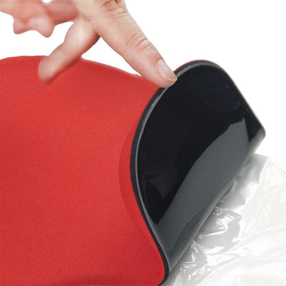 Office Mousepad with Gel Wrist Support - Ergonomic Gaming Desktop Mouse Pad Wrist Rest - Design Gamepad Mat Rubber Base for Laptop Computer -Silicone Non-Slip Special-Textured Surface (01Pink)