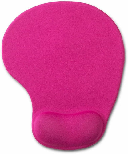 Office Mousepad with Gel Wrist Support - Ergonomic Gaming Desktop Mouse Pad Wrist Rest - Design Gamepad Mat Rubber Base for Laptop Computer -Silicone Non-Slip Special-Textured Surface (01Pink)