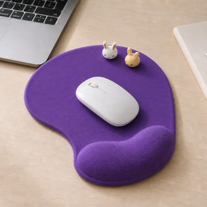 Office Mousepad with Gel Wrist Support - Ergonomic Gaming Desktop Mouse Pad Wrist Rest - Design Gamepad Mat Rubber Base for Laptop Computer -Silicone Non-Slip Special-Textured Surface (01Pink)