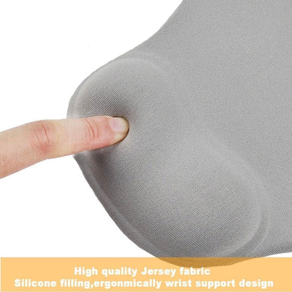 Office Mousepad with Gel Wrist Support - Ergonomic Gaming Desktop Mouse Pad Wrist Rest - Design Gamepad Mat Rubber Base for Laptop Computer -Silicone Non-Slip Special-Textured Surface (01Pink)