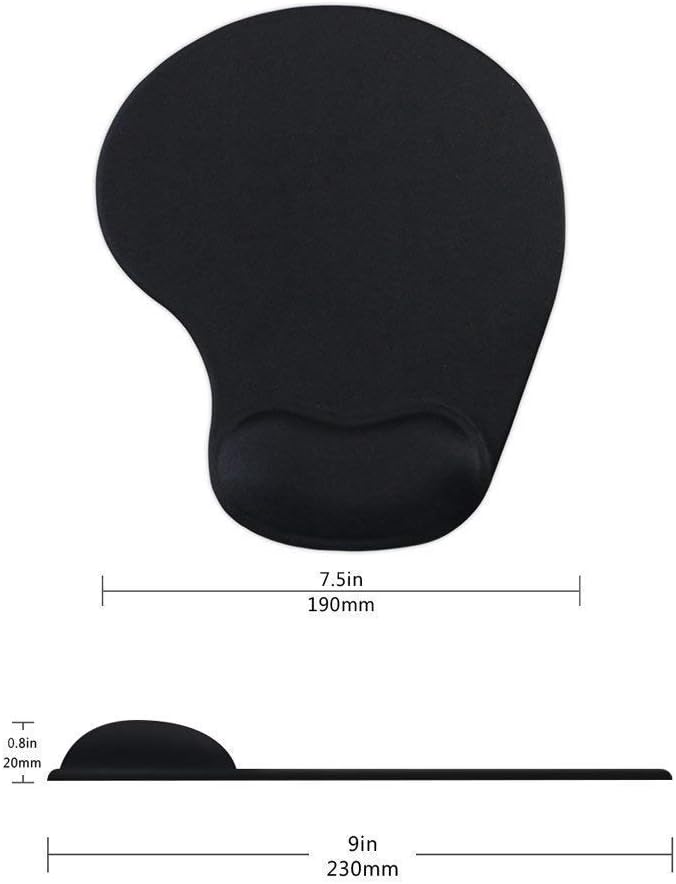 Office Mousepad with Gel Wrist Support - Ergonomic Gaming Desktop Mouse Pad Wrist Rest - Design Gamepad Mat Rubber Base for Laptop Computer -Silicone Non-Slip Special-Textured Surface (01Pink)