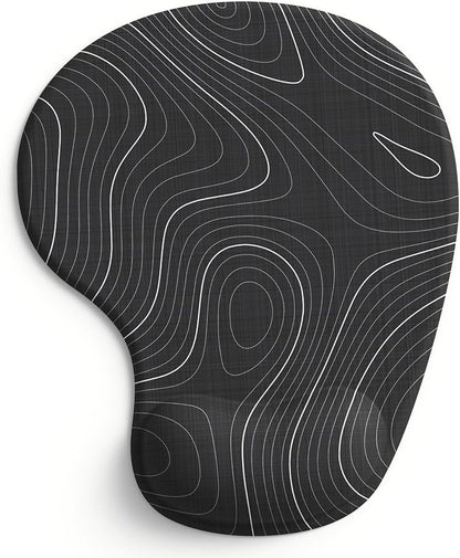 Office Mousepad with Gel Wrist Support - Ergonomic Gaming Desktop Mouse Pad Wrist Rest - Design Gamepad Mat Rubber Base for Laptop Computer -Silicone Non-Slip Special-Textured Surface (01Pink)