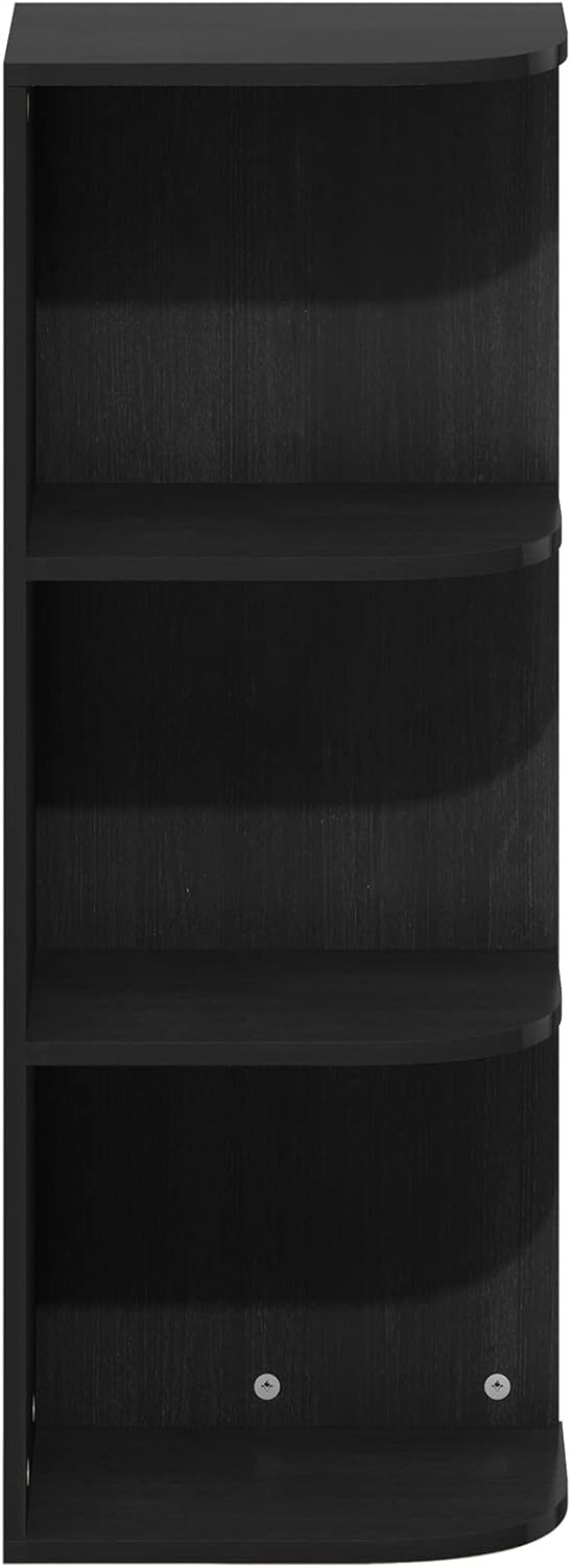 Furinno PASIR Book Shelf, 2-Tier Modern Bookshelf, Open Shelves Bookcase 9 x 12 x 21, Easy Assembly, for Living Room, Bedroom, Home Office, White