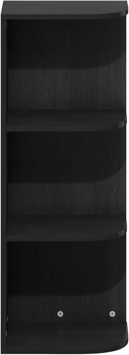 Furinno PASIR Book Shelf, 2-Tier Modern Bookshelf, Open Shelves Bookcase 9 x 12 x 21, Easy Assembly, for Living Room, Bedroom, Home Office, White