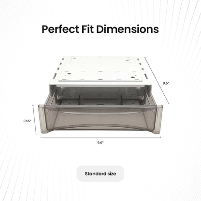 Under Desk Drawer 2-pack from 2B Neat - Self Adhesive Hidden Drawers - Heavy Duty Plastic - Easy Installation - Under Shelf Organizer for Office and Schools Supplies