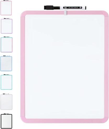 Dry Erase Board, 14” x 11”, White Frame