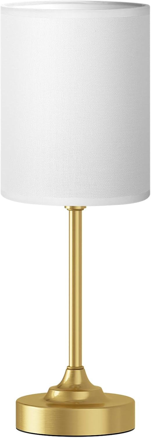 Fenmzee Bedside Table Lamp for Bedroom - Dimmable Touch, USB A+C, AC Outlet