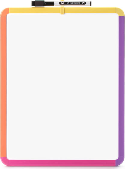 Dry Erase Board, 14” x 11”, White Frame