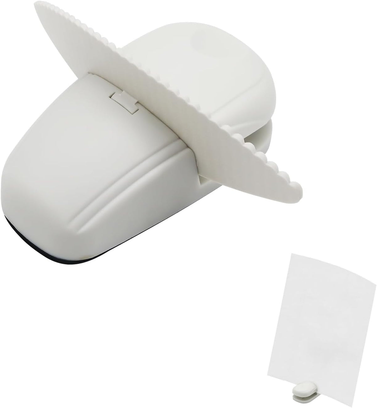 Paper Holder for Typing, White Typing Stand Document Holder with Weighted Base and Clip, Compact Paper Stand for Desk When Typing, Copy Holder for Notes, Forms and Office Work
