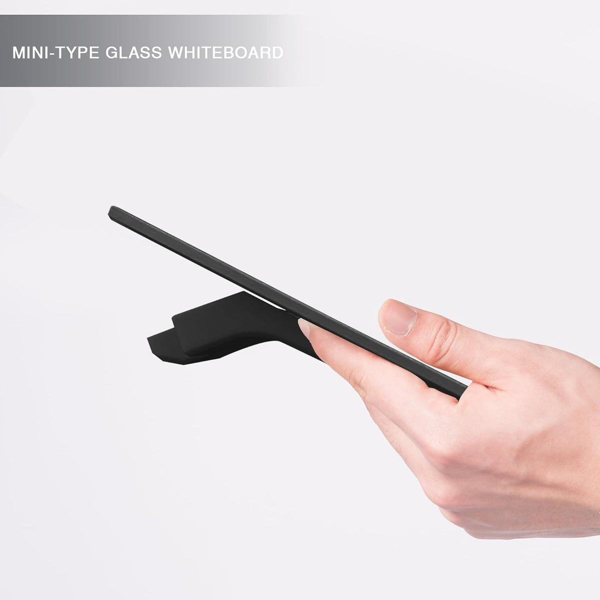 Small Glass Desktop Whiteboard Dry-Erase, Mini Pure Glass Whiteboard Stand