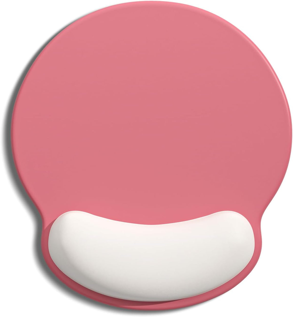 Ergonomic Mouse Pad with Wrist Rest, Comfortable Silicone Non-Slip Computer Pain Relief Gel Mouse Mat with Wrist Support for Gaming, Work, Office, Women & Men, Cute Pattern, Beige