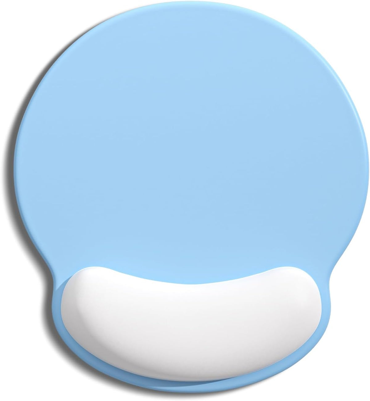Ergonomic Mouse Pad with Wrist Rest, Comfortable Silicone Non-Slip Computer Pain Relief Gel Mouse Mat with Wrist Support for Gaming, Work, Office, Women & Men, Cute Pattern, Beige