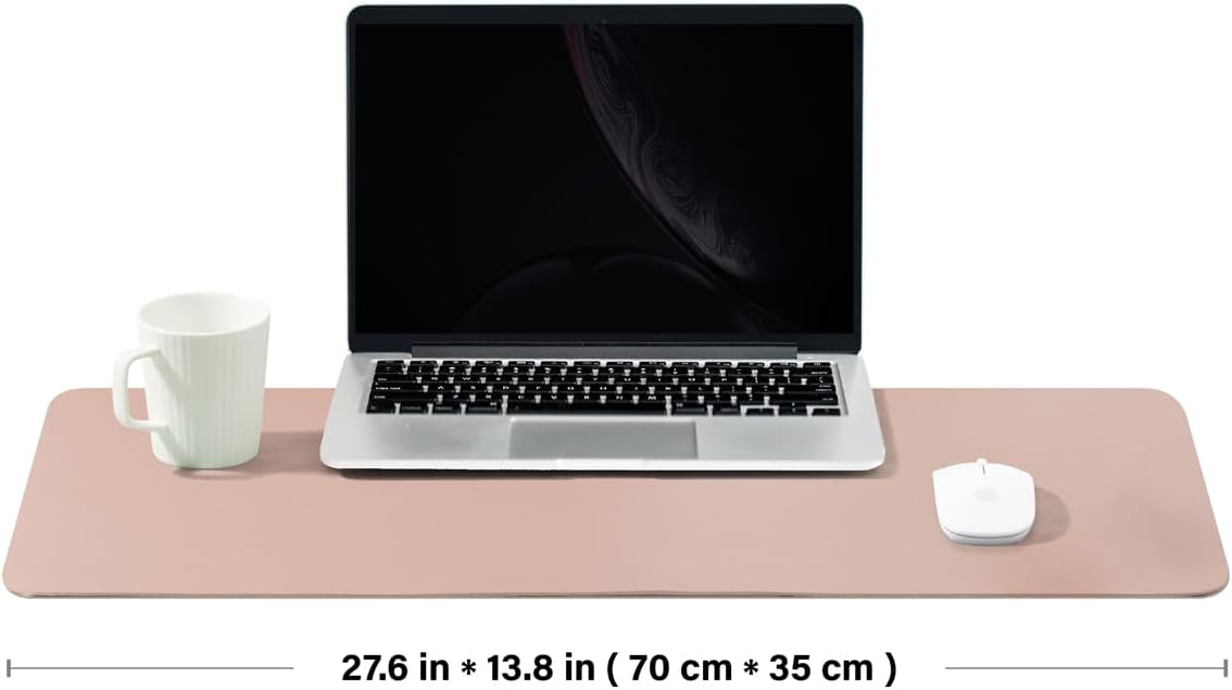 Large Cork Desk Mat - 47.2"x 17" Desk Pad for Office and Home - Ideal for Large Mouse Pad and Desk Mats on Top of Desks(Dark Green)