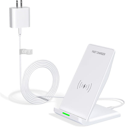 Wireless Charger Stand for Samsung,15W Max Wireless Charging Stand Desk Charging Station Android Desk Charger for Samsung S26/S25 Ultra/S24+/S23/S22/S21 FE,iPhone Air/17e/17 Pro Max/16 Pro/15/14/13/12