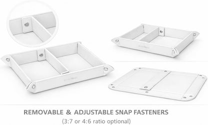 UnionBasic Small Valet Tray, Jewelry Tray for Rings Watches Earrings, Entryway Catchall Caddy for Coins Keys Change, Nightstand Bedside Valet Holder, Trays for Electronic Gadgets, Beige - Colors B