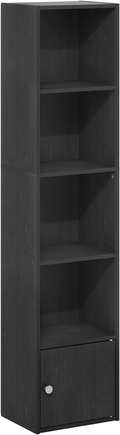 Furinno PASIR Book Shelf, 2-Tier Modern Bookshelf, Open Shelves Bookcase 9 x 12 x 21, Easy Assembly, for Living Room, Bedroom, Home Office, White
