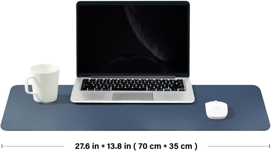 Large Cork Desk Mat - 47.2"x 17" Desk Pad for Office and Home - Ideal for Large Mouse Pad and Desk Mats on Top of Desks(Dark Green)