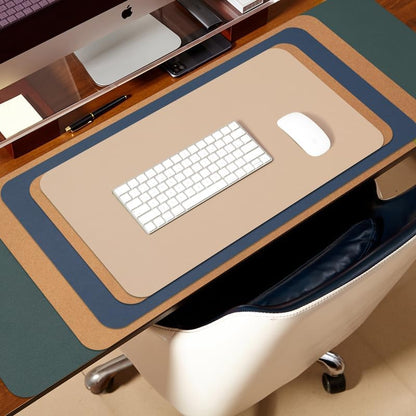 Large Cork Desk Mat - 47.2"x 17" Desk Pad for Office and Home - Ideal for Large Mouse Pad and Desk Mats on Top of Desks(Dark Green)