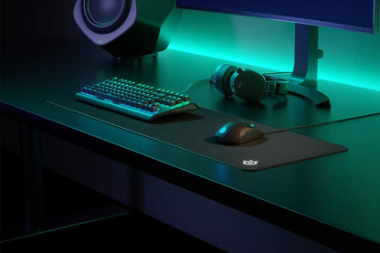 QcK Gaming Mouse Pad - XXL Cloth - Peak Tracking and Stability - Esports Mousepad - Never-Slip - Full Desk Coverage